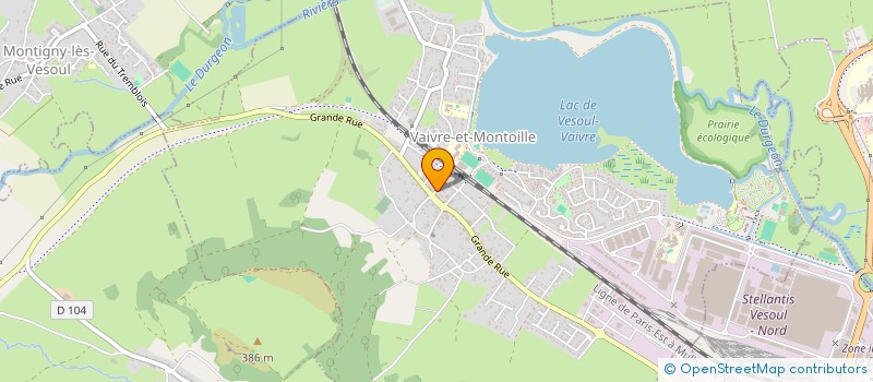 localisation de l'entreprise J&R IMMO à VAIVRE-ET-MONTOILLE