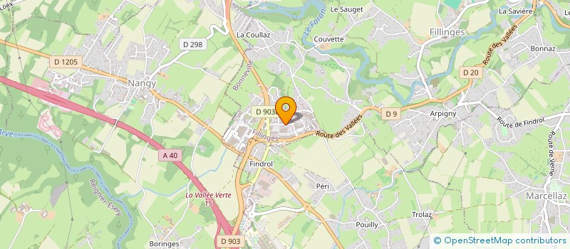 localisation de l'entreprise J.R.L.  FILLINGES