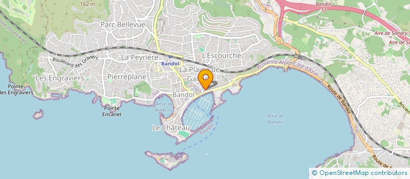 localisation de l'entreprise J R M à BANDOL