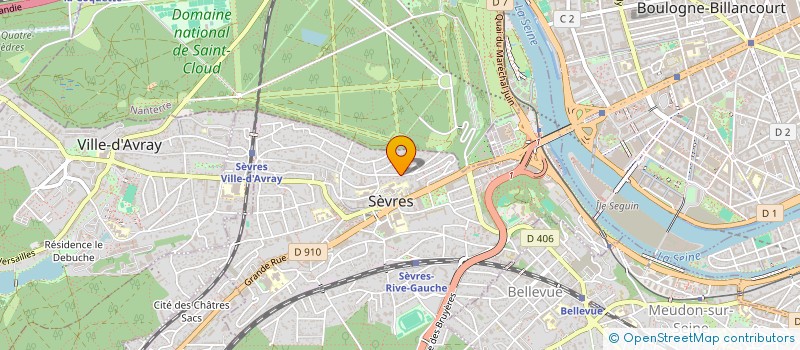 localisation de l'entreprise J.R.M.R.  SEVRES