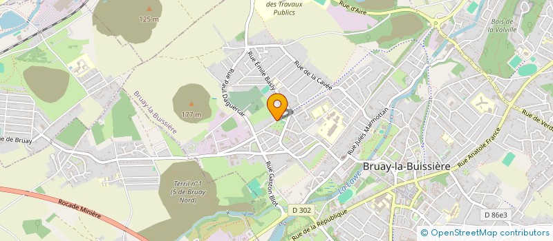 localisation de l'entreprise J.R.P à BRUAY-LA-BUISSIERE