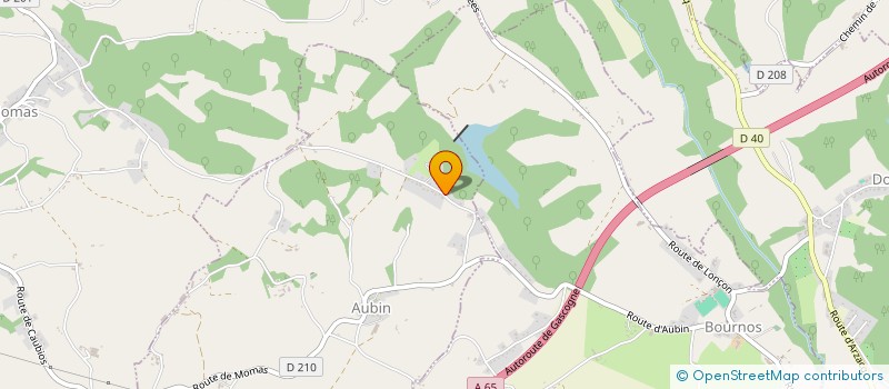 localisation de l'entreprise J.R PEINTURE  AUBIN