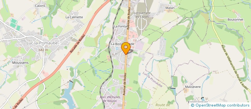 localisation de l'entreprise J.R.V.  LUC-LA-PRIMAUBE