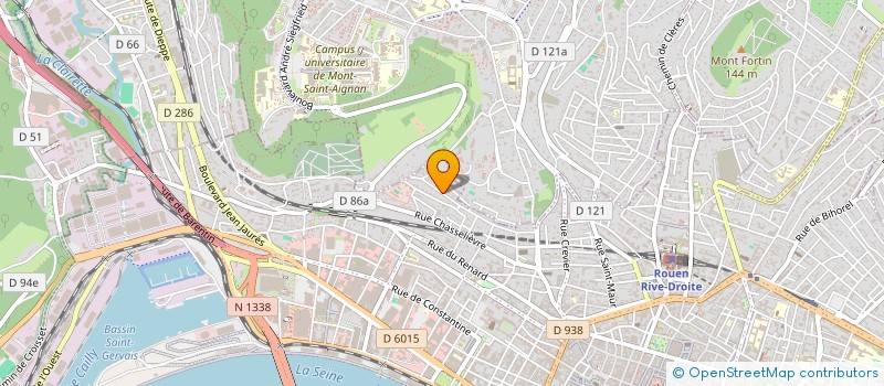 localisation de l'entreprise J.R.V.PRODUCTION à ROUEN