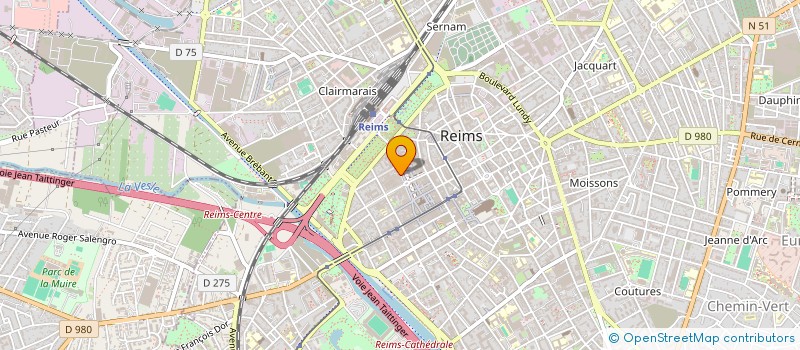 localisation de l'entreprise J.RETRO à REIMS