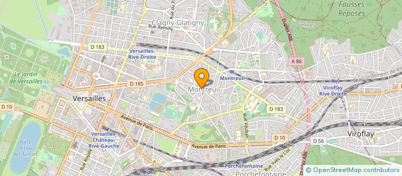localisation de l'entreprise J.RICHARD à VERSAILLES