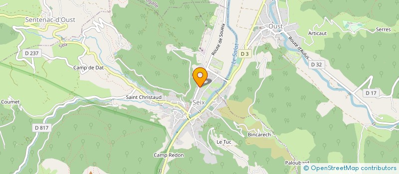 localisation de l'entreprise J.RIVAS à SEIX