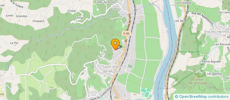 localisation de l'entreprise J. ROBIN AGENCY  SAINT-JEAN-DE-MUZOLS