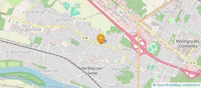 localisation de l'entreprise J&S  HERBLAY-SUR-SEINE