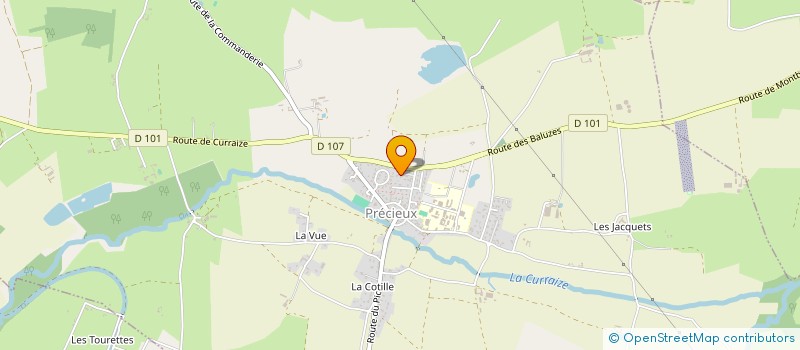 localisation de l'entreprise J S A  PRECIEUX