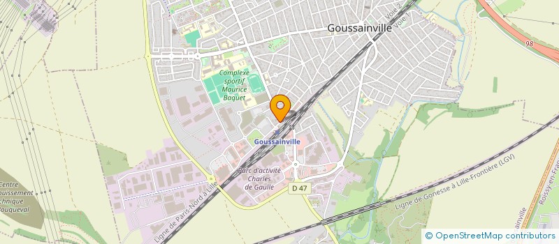 localisation de l'entreprise J.S.A  GOUSSAINVILLE