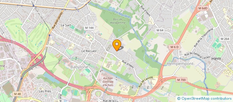 localisation de l'entreprise J.S.A à VILLENEUVE-D'ASCQ