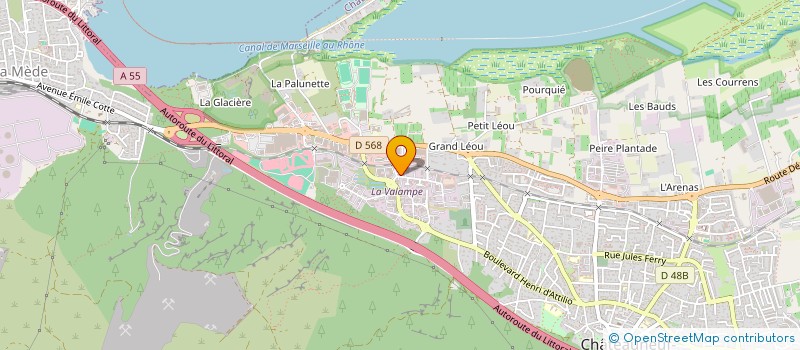 localisation de l'entreprise J.S.A. à CHATEAUNEUF-LES-MARTIGUES