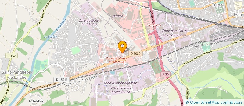 localisation de l'entreprise J.S.A.L à BRIVE LA GAILLARDE
