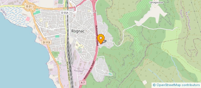 localisation de l'entreprise J.S.A VTC  ROGNAC