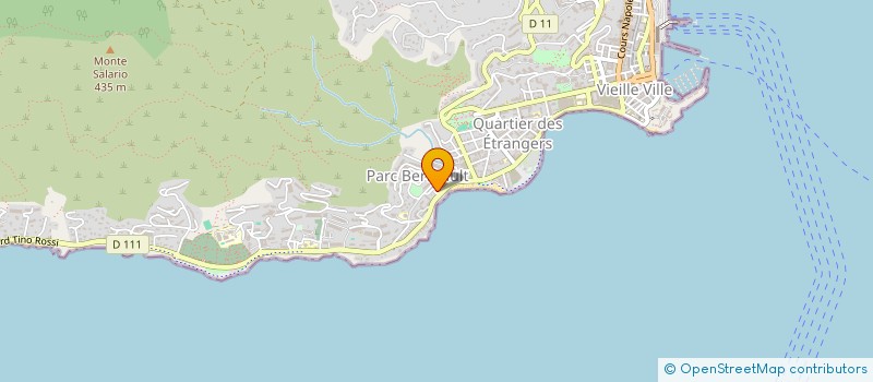 localisation de l'entreprise J.S. BTP.  AJACCIO