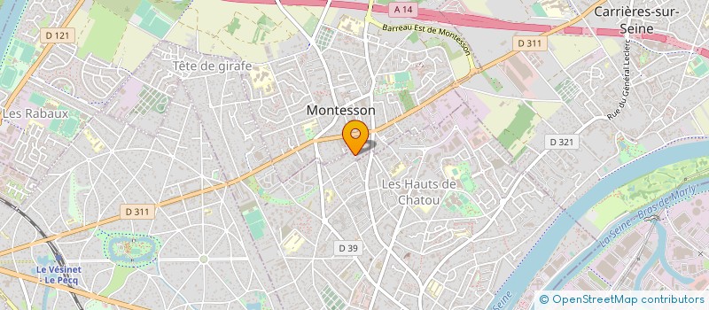 localisation de l'entreprise J.S.C.  CHATOU