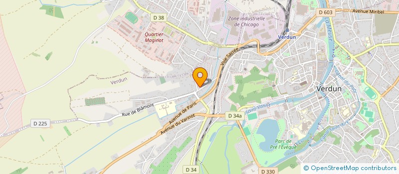 localisation de l'entreprise J.S COUPADE à VERDUN