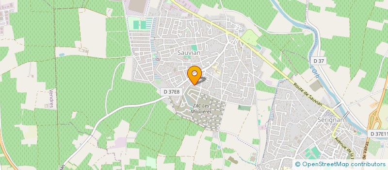 localisation de l'entreprise J.S CUSTOM à SAUVIAN