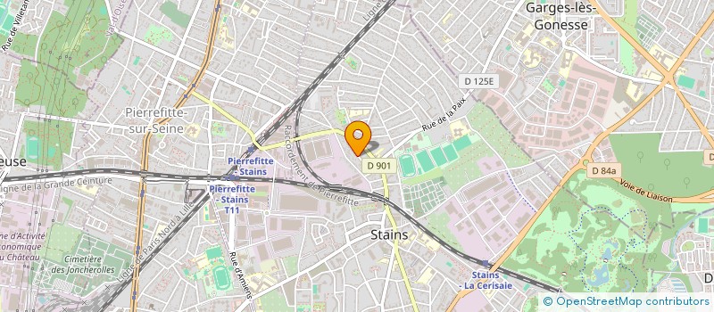 localisation de l'entreprise J.S.D. à STAINS