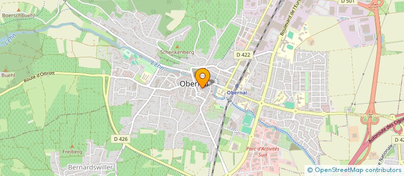 localisation de l'entreprise J.S. ESTHETIQUE à OBERNAI