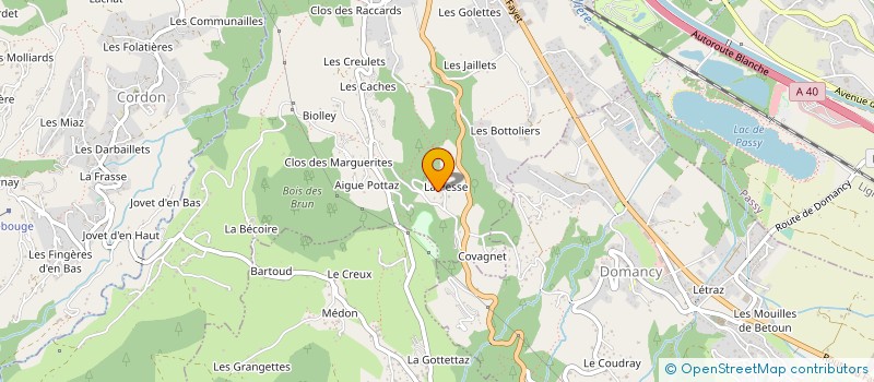 localisation de l'entreprise J.S.F. BOTTOLLIER  SALLANCHES