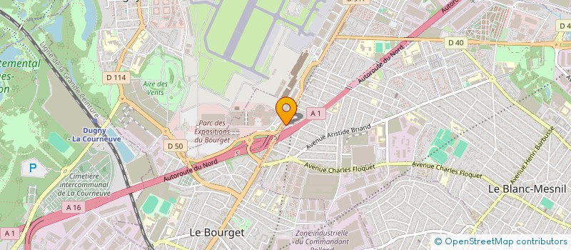 localisation de l'entreprise J.S.G. à LE BLANC-MESNIL