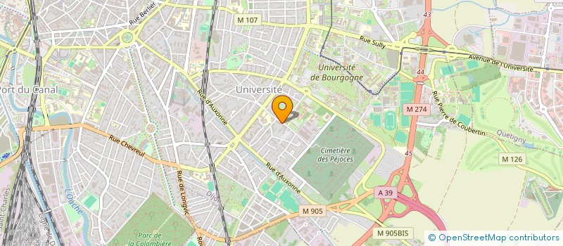 localisation de l'entreprise J.S.G à DIJON