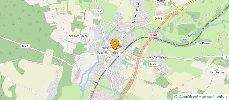 localisation de l'entreprise J&S IMMO à CHASSENEUIL-SUR-BONNIEURE