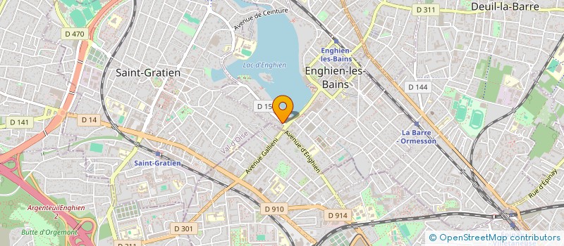 localisation de l'entreprise J.S.J. à ENGHIEN-LES-BAINS