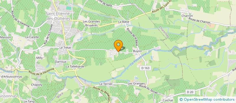 localisation de l'entreprise J S L  SAINT-ETIENNE-DES-OULLIERES