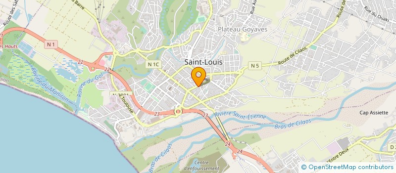localisation de l'entreprise J.S.LOCATION à SAINT-LOUIS