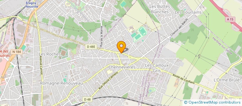 localisation de l'entreprise J.S.M.  CONFLANS-SAINTE-HONORINE