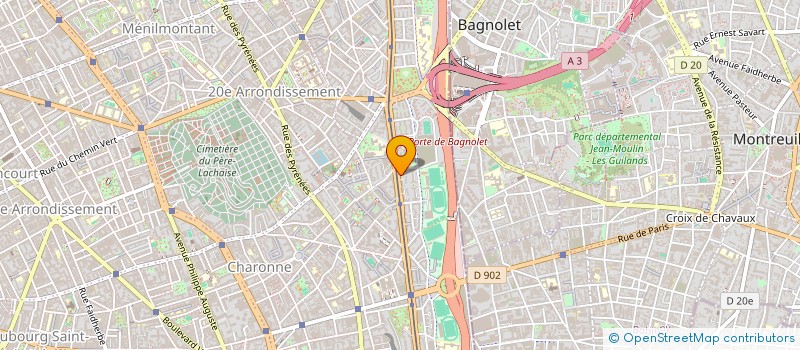 localisation de l'entreprise J.S.M.  PARIS