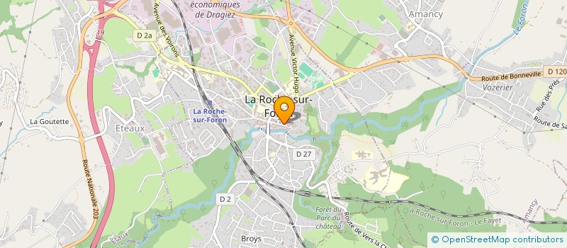 localisation de l'entreprise J.S.M.P.F.  LA ROCHE-SUR-FORON