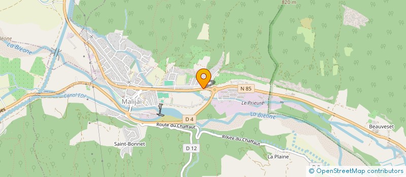 localisation de l'entreprise J.S.P.  MALIJAI