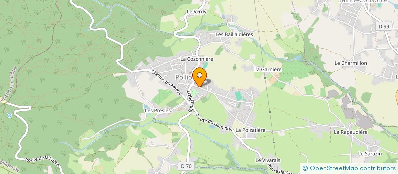 localisation de l'entreprise J.S PLOMBERIE à POLLIONNAY