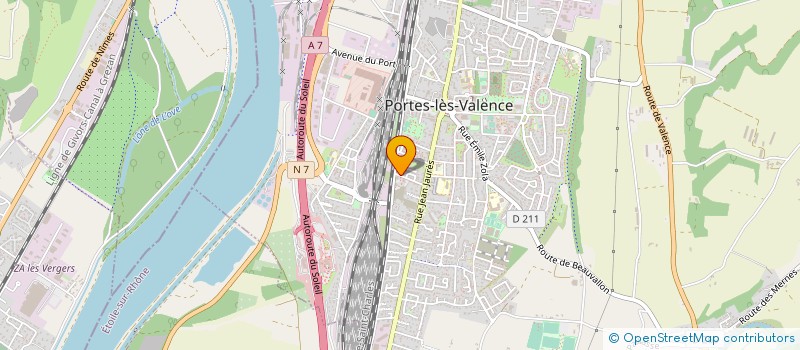 localisation de l'entreprise J.S POSE  PORTES-LES-VALENCE