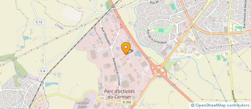 localisation de l'entreprise J.S.R. ASSOCIES à CHOLET