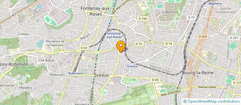 localisation de l'entreprise J.S.SERVICE à SCEAUX