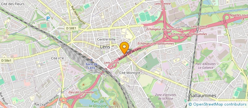 localisation de l'entreprise J.S. SERVICES  LENS