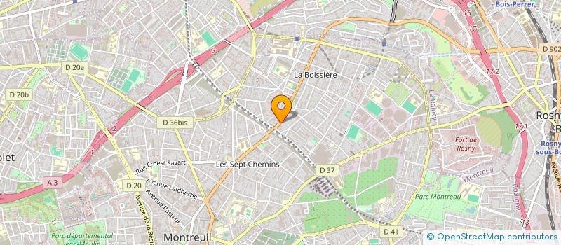 localisation de l'entreprise J S T à MONTREUIL
