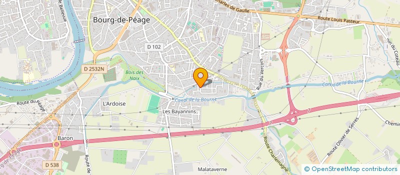 localisation de l'entreprise J.S TAXI  CHATILLON-SAINT-JEAN