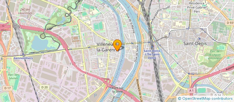 localisation de l'entreprise J.S TRANSPORTS à VILLENEUVE-LA-GARENNE