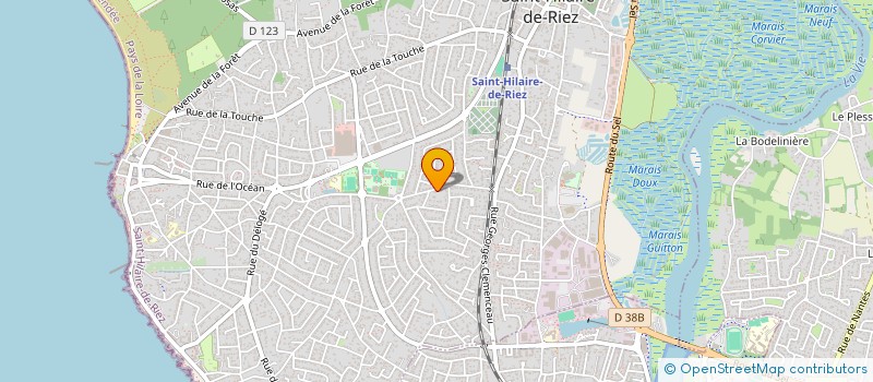 localisation de l'entreprise J. SOCHARD  SAINT-HILAIRE-DE-RIEZ