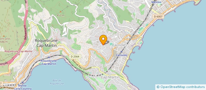 localisation de l'entreprise J.SOUTH à ROQUEBRUNE-CAP-MARTIN
