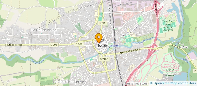 localisation de l'entreprise J SPA  ISSOIRE