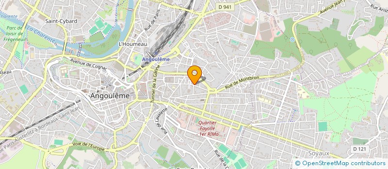 localisation de l'entreprise J-STYLE 16 à ANGOULEME