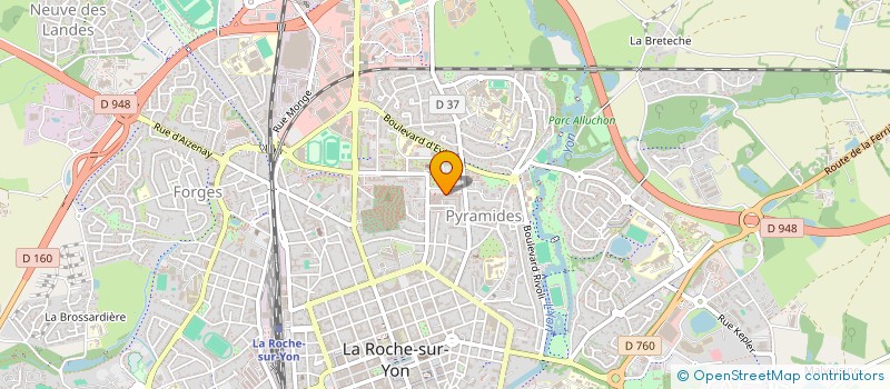 localisation de l'entreprise J.T.C. à LA ROCHE-SUR-YON