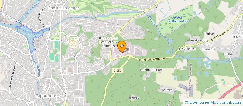 localisation de l'entreprise J T COIFFURE  CAPBRETON